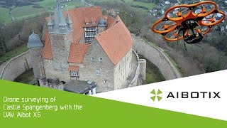 Drone surveying of Castle Spangenberg with the UAV Aibot X6 [upl. by Naiva]