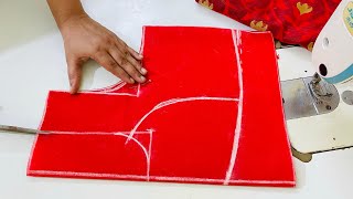 Katori Blouse Cutting  Easy Method of Katori Blouse Cutting [upl. by Yro227]