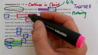 Colossians 217  Continue in Christ [upl. by Norrie]