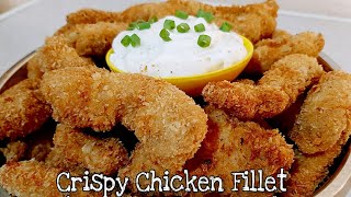 BEST CRISPY CHICKEN FILLET  CREAMY MAYO GARLIC  EASY HOMEMADE CHICKEN FINGER  DELICIOUS  vlog 1 [upl. by Asseral]