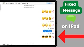 iMessage Not Delivered on iPad  Fixed in 4 Easy Ways [upl. by Nalyorf395]