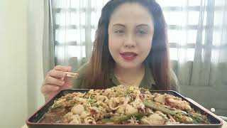 🐙 BABY CUTTLEFISH PLUS BULLPEN SQUID WITH CHILI FLAKES AND RADDISH KIMCHIASMR MUKBANG 🐙 [upl. by Dellora]