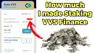 How much I made Staking VVS Finance tokens in 1 week [upl. by Sergu]