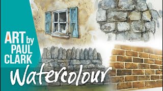 5 simple techniques for painting Walls in Watercolour [upl. by Alleoj299]