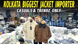 Imported Jacket Wholesale in Kolkata  Trending winter jacket  Kolkata Wholesale Market [upl. by Bogusz]