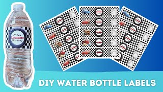 DIY Personalized Water Bottle Labels For Parties [upl. by Latsryc]