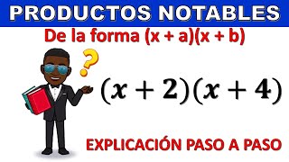 Productos notables de la forma xaxb  EJEMPLO 1 [upl. by Atinev]