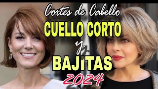 TENDENCIA CABELLO 2024 ✂️ ALARGA el CUELLO y ESTILIZA tu FIGURA MUJERES de CUELLO CORTO y BAJITAS [upl. by Us]