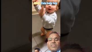 Cute baby boy dance dance laughingbabymoments baby cutebaby cute babycraying funny [upl. by Ardek]