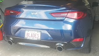 NEW INFINITI Q60S SPORT EXHAUST MUFFLER DELETE RIDE [upl. by Fatma]