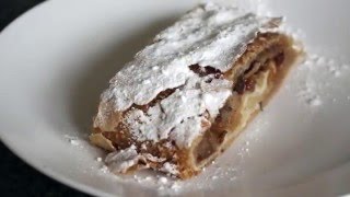 How to make an authentic Austrian Apfelstrudel  Cooking Tutorial [upl. by Nirot]