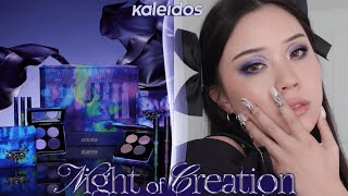 KALEIDOS CREATION OF NIGHT COLLECTION 🌌 3 LOOKS REVIEW  SWATCHES [upl. by Roslyn]