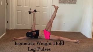 Crunchless Ab workout with tricep shoulders and legs [upl. by Ennasirk]