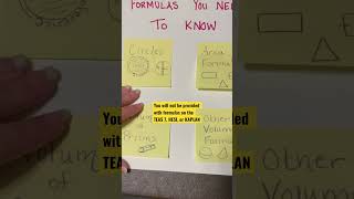 TEAS 7 Math Formulas you need to know for the ati teas exam TEAS7 prenursing atiteas hesi [upl. by Anitsud]