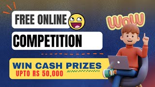 Free Online Competition 2024 🤩  Drawing competition  Reel Competition  Win Cash Prize [upl. by Dis353]