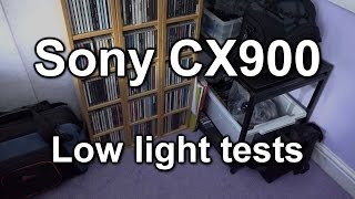 Low Light Sony CX900 reupload vs Canon XA20  HFG30 amp Panasonic x920 [upl. by Ennaeel]