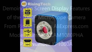 On Screen Dispaly Feature Demo on 1080PHA Microscope Camera [upl. by Nero]