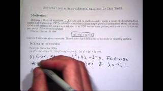 How to solve 2nd order differential equations [upl. by Anihtyc]