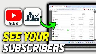 How To See Your Subscribers on YouTube 2024 Updated Way [upl. by Orola]