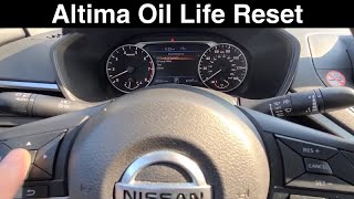 2019 Nissan Altima Service Due Reset Oil life Maintenance reset [upl. by Airdnaz]