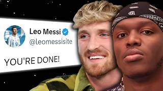 Messi SUED Logan Paul amp KSI [upl. by Eldnik]