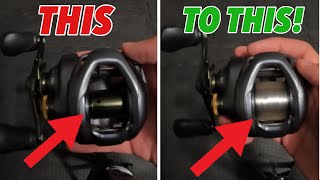 How to EASILY Reline a Baitcasting Reel [upl. by Ylera326]