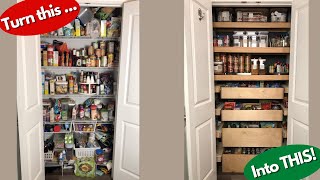 DIY Pantry Makeover  Make Better Use Of Kitchen Storage Space [upl. by Arihk368]