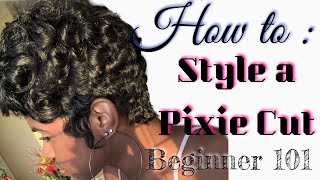 HOW TO STYLE A PIXIE CUT  PART 2  BEGINNER 101 iDESIGN8 [upl. by Stoddart]