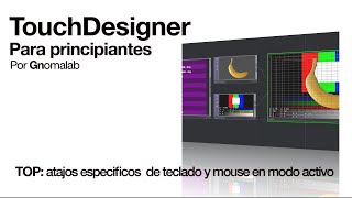 TOPs atajos de teclado  TouchDesigner para principiantes [upl. by Wenger]