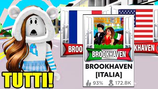 GIOCO A BROOKHAVEN DI TUTTI I PAESI DEL MONDO SU ROBLOX [upl. by Haletta]