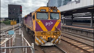 VLine N461 City of Ararat Arriving at Southern Cross Station from Swan Hill [upl. by Aikcir403]