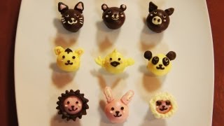 Animal Chocolate Truffles Japanese Interesting DIY Candy Making Kit [upl. by Larina]