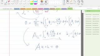 Lecture 13 Part 3 Finite element  integration by parts [upl. by Mirabelle441]