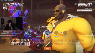 22K DMG SUPER INSANE DOOMFIST  SIGMA  ZARYA GAMEPLAY OVERWATCH SEASON 10 [upl. by Namzaj523]