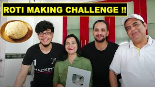 Roti making challenge Unboxing my silver play button triggeredinsaan FukraInsaan [upl. by Lebiralc]