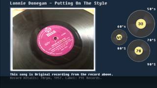 Lonnie Donegan  Putting On The Style 78 Record [upl. by Madancy]