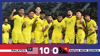 Malaysia 10  0 Papua New Guinea  Perlawanan Antarabangsa Tier 1 [upl. by Emawk]