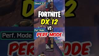 Fortnite  DirectX 12 vs Performance Mode  Quick FPS Test [upl. by Yhtnomit20]