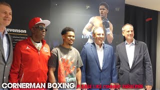 SHAKUR STEVENSON AWARDED PERMANENT RECOGNITION AT THE PRUDENTIAL CENTER FOR HIS CONTRIBUTIONS [upl. by Lleval]