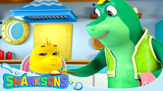 Shark Family  Videos for Kids  Nursery Rhymes amp Kids Songs  The Sharksons [upl. by Ennaxxor]