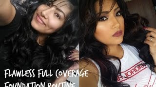 Flawless FULL Coverage Foundation Routine  Mac OHDARLING HIGHLIGHT First Impression [upl. by Ainej]