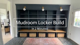 Mudroom Lockers  Timelapse Build in 2 Minutes [upl. by Olim]