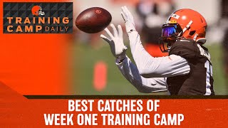 Odell Beckham Jr Jarvis Landry and Cleveland Browns best catches of Training Camp [upl. by Aillemac]