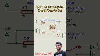 😇️33V⚡️to 5V ⚡️Logic⚡️Level Converter🍀️no copyrights🍀️BharathUjire🍀️ [upl. by Flanders469]