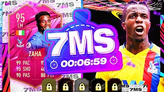 DREAM CARD 95 FUTTIES WILFRIED ZAHA 7 MINUTE SQUAD BUILDER  FIFA 21 ULTIMATE TEAM [upl. by Annoyek257]