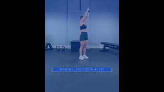 Reverse lunge to dynamic lift strengthtraining [upl. by Llehcsreh]