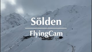 Webcam Sölden  Blick auf verschneite Pisten [upl. by Aened]