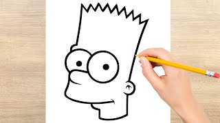 Cómo dibujar a BART SIMPSON [upl. by Adlaremse]