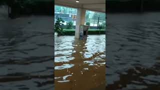 Worst ever situation of flood in malaysia Flood at kiara residence bukit jalil [upl. by Nnaycnan]