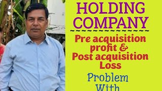 12 Holding Company  post acquisition loss BL AGRAWAL For  B Com CACMA [upl. by Sloatman173]